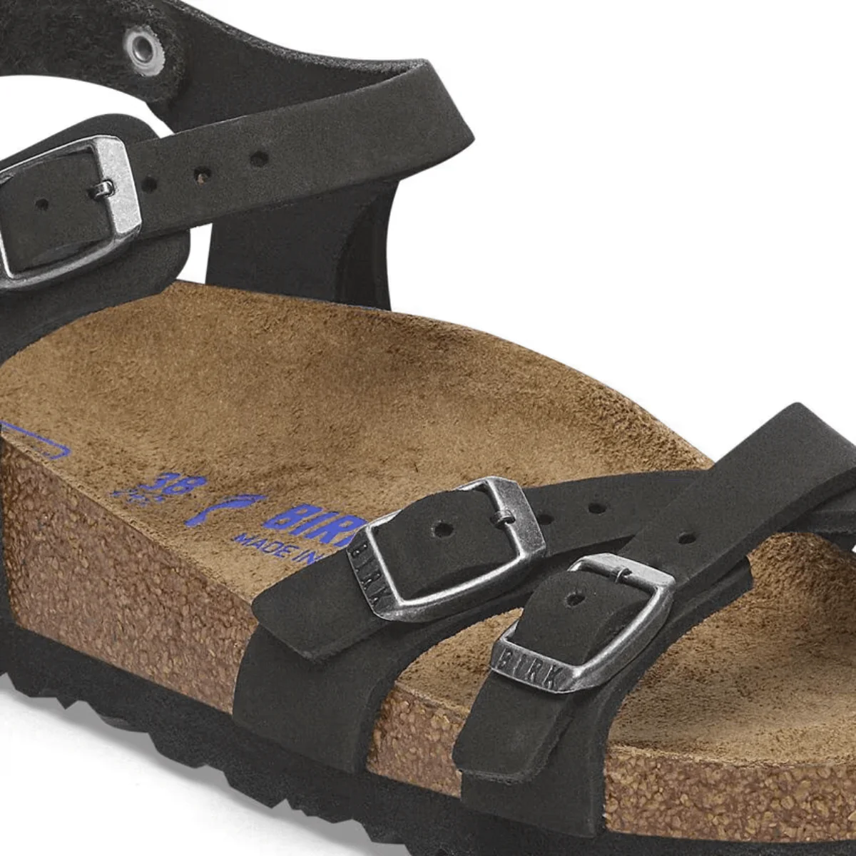 BIRKENSTOCK SANDALO KUMBA SOFT 1029526 NERO NARROW FIT - immagine 5