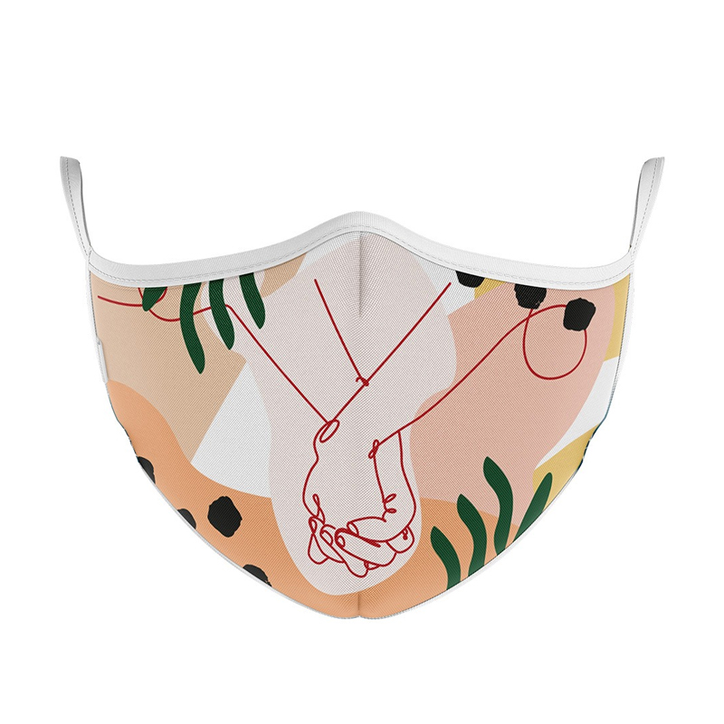 MASCHERINA ULTRA STYLE IN TNT DOPPIO STRATO – HOLD MY HAND-L