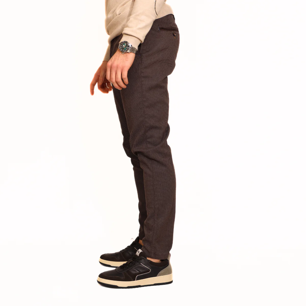 BERNA PANTALONE 246109618 MARRONE - immagine 2