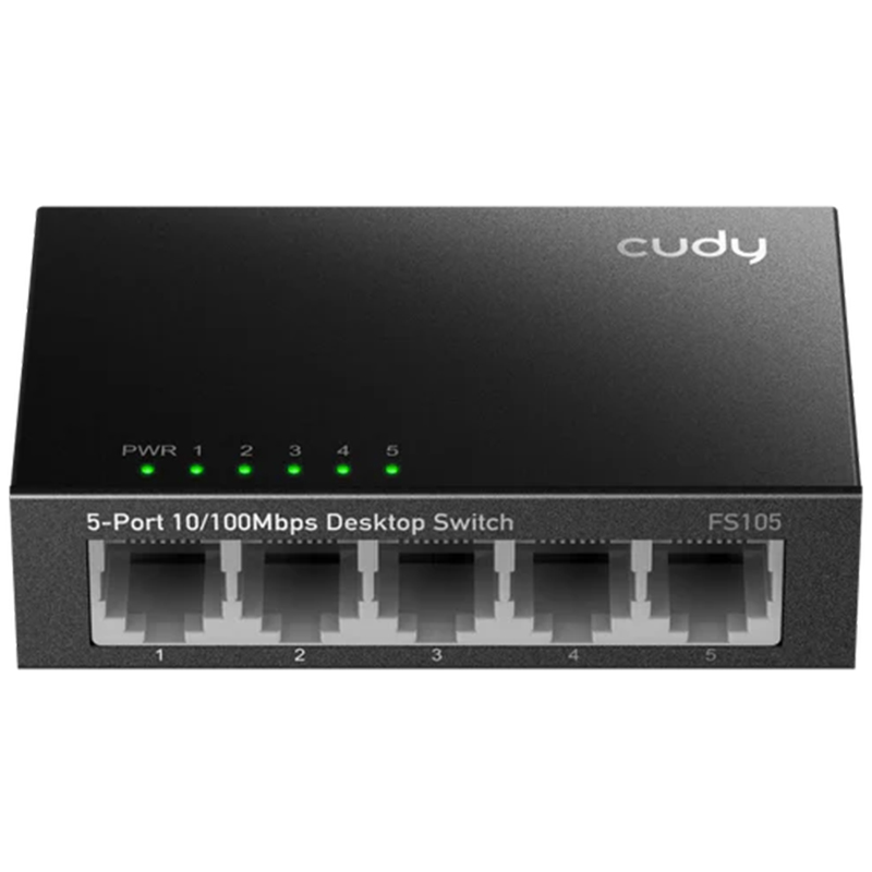 CUDY FS105 – 5-PORT 10/100 MBPS METAL SWITCH
