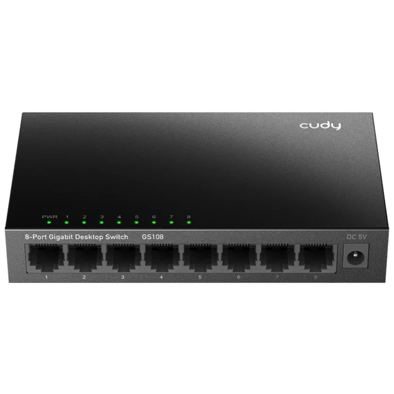 CUDY GS108 – 8-PORT GIGABIT METAL SWITCH