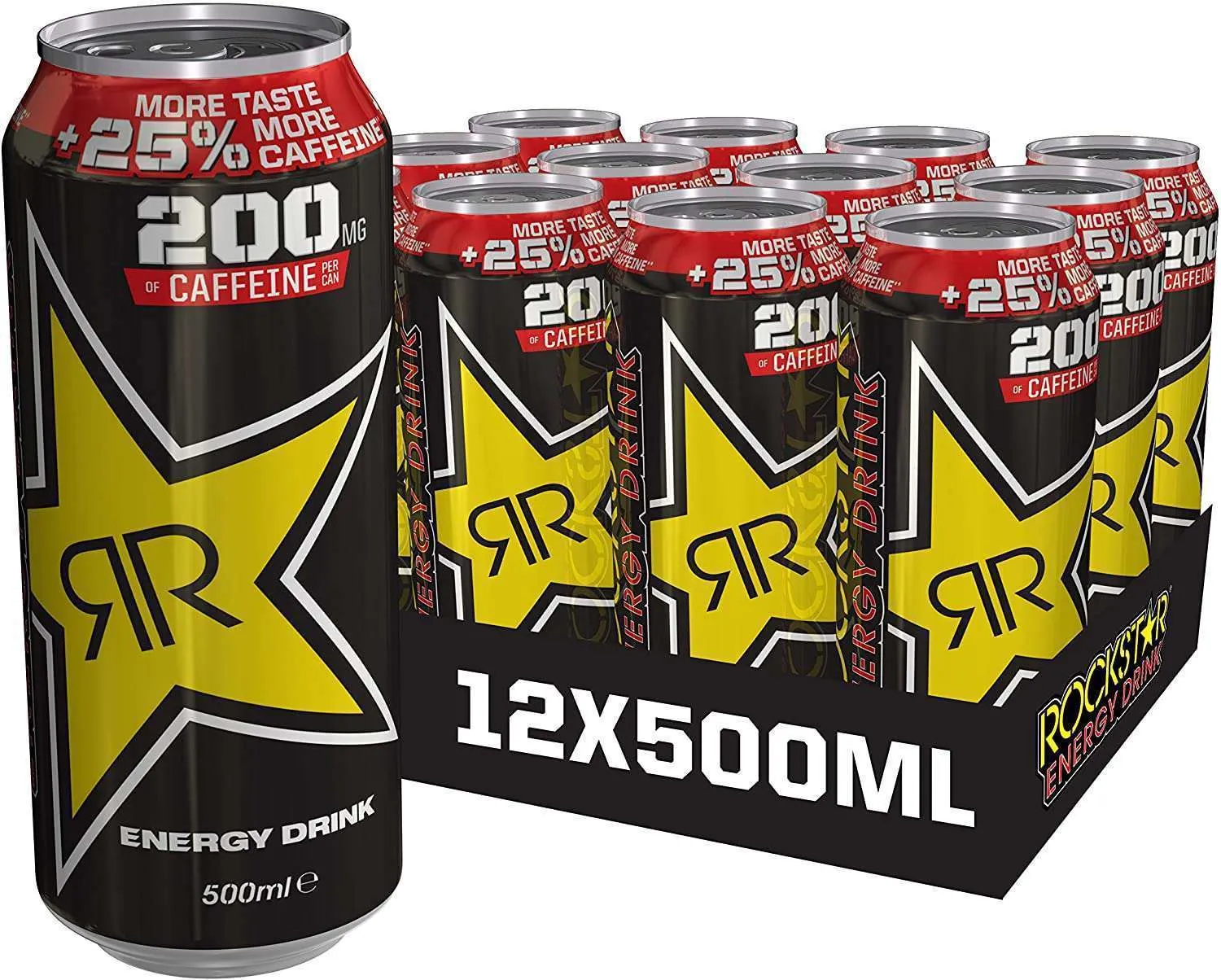 Rockstar Energy 25% Caffeine – 12 lattine