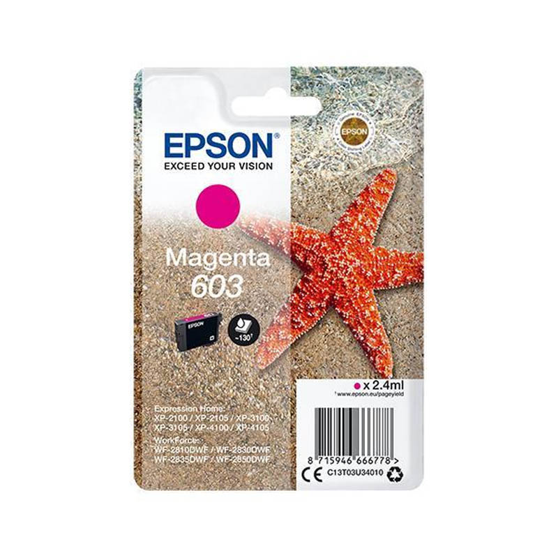 EPSON 603 MAGENTA (C13T03U34010) – CARTUCCIA ORIGINALE