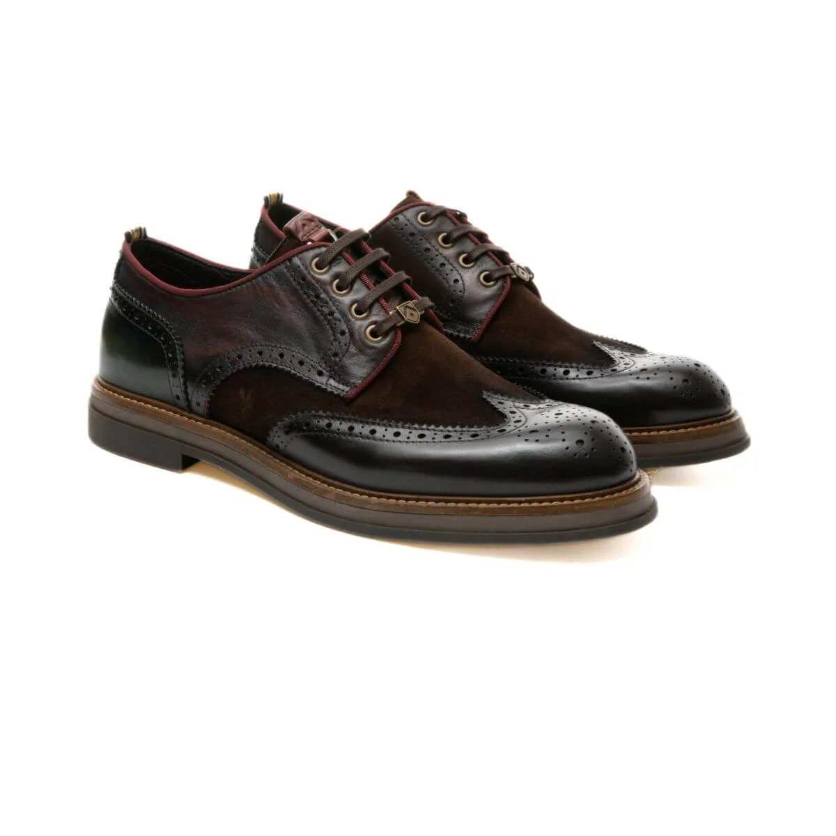 AMBITIOUS STRINGATA 12391C-6565AM MARRONE - immagine 2