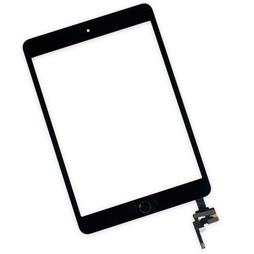 Touchscreen con tastino interno Nero (A) compreso biadesivo – Apple iPad mini 3 - immagine 2