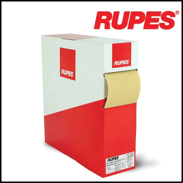 Rupes – 9.31XXX Rotolo abrasivo morbido pretagliato – 144 mm. X 25 m. – Grana da P180 a P1000 | 200 pcs