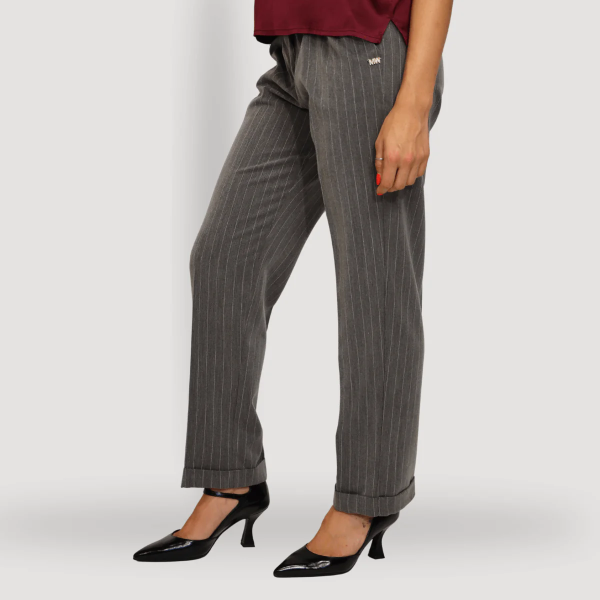 MARKUP PANTALONE MW765130 GESSATO GRIGIO - immagine 2