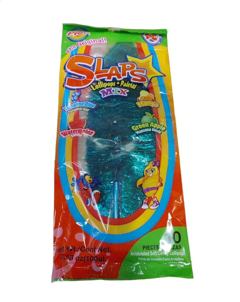 Mexican Slaps Lollipop Candy Pigui – Lecca lecca alla frutta 10pz