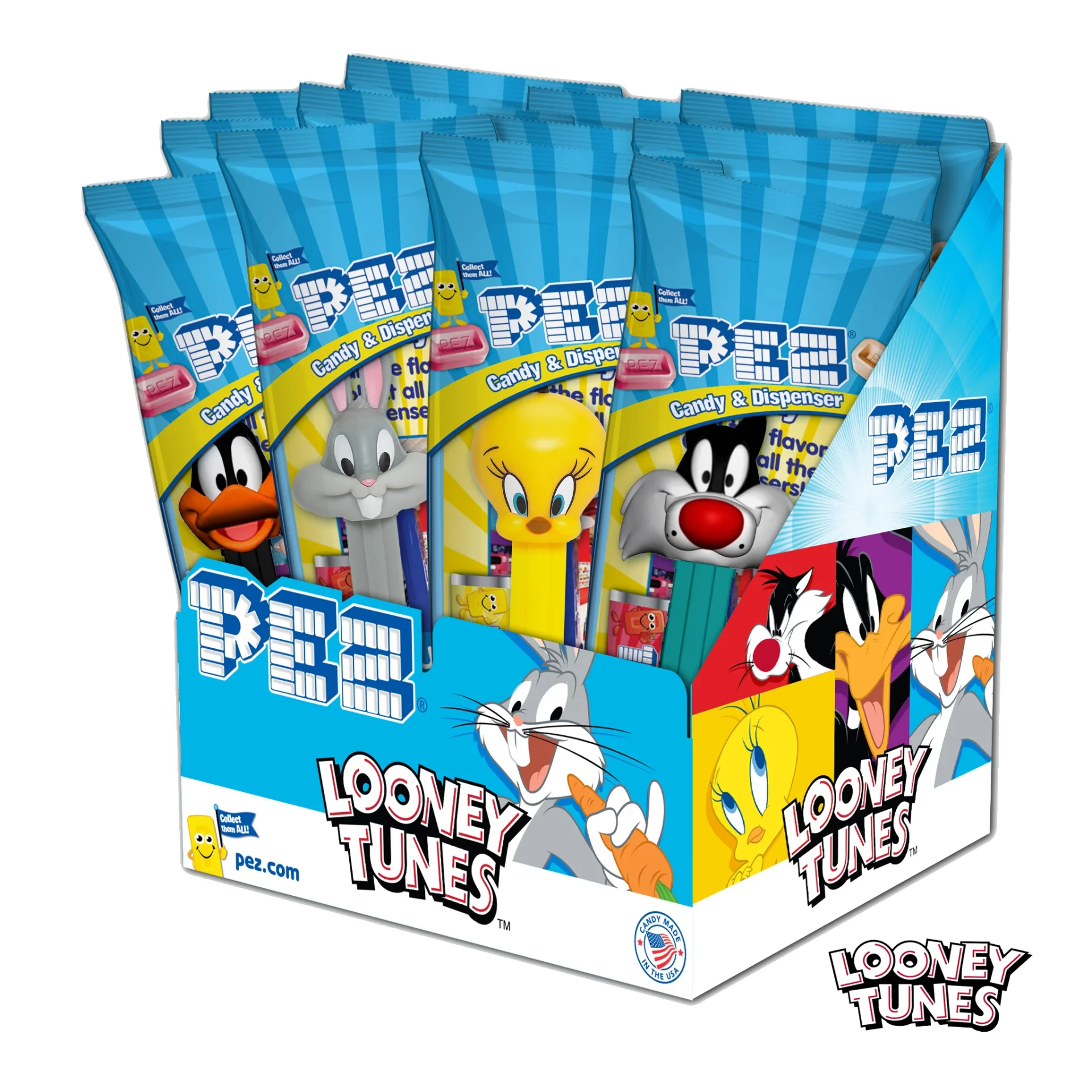 Pez Looney Tunes, dispenser di caramelle 17g
