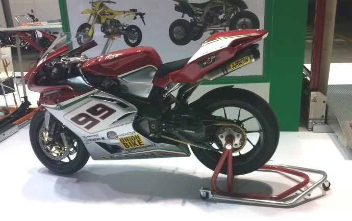 Cavalletto Monobraccio Posteriore Per Moto ( con movimento laterale) - immagine 2