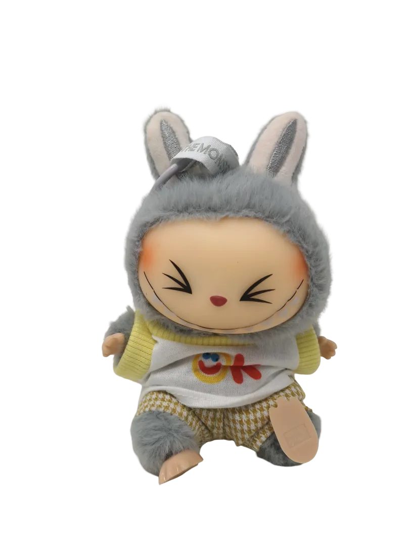 Labubu Style – Peluche Portachiavi con vestito (2) come nella foto