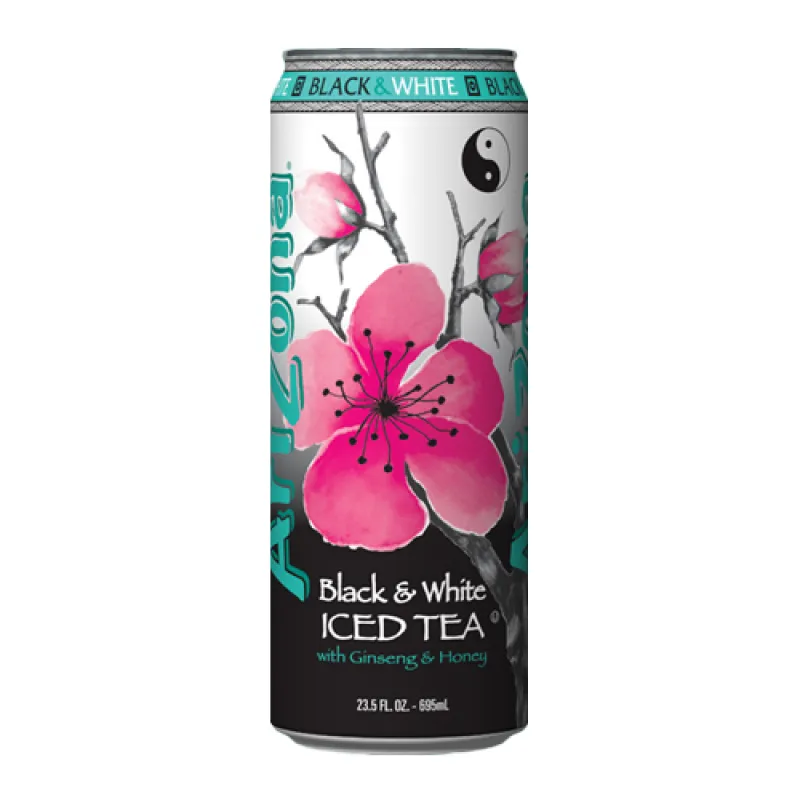 Arizona Black & White Iced Tea, tè nero e bianco 680ml