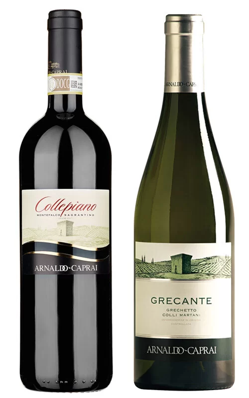 CAPRAI: 6 GRECANTE + 6 SAGRANTINO COLLEPIANO