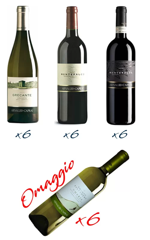 CAPRAI 18 BOTTIGLIE +6 OMAGGIO!!!