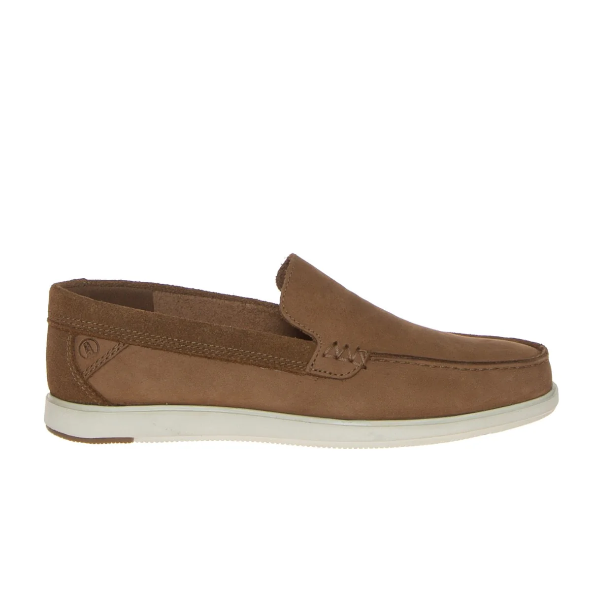 CLARKS BRATTON LOAFER MOCASSINO NUBUCK MARRONE