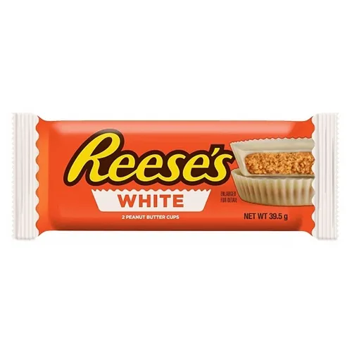 Reese’s 2 Peanut Butter and White Chocolate Cups, coppette di cioccolato bianco ripiene di burro d’arachidi 40g
