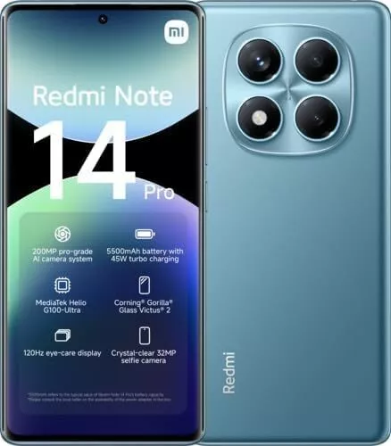 XIAOMI REDMI NOTE 14 PRO 256GB 8GB RAM 4G OCEAN BLUE EU